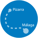 Taxi from Pizarra to other locations